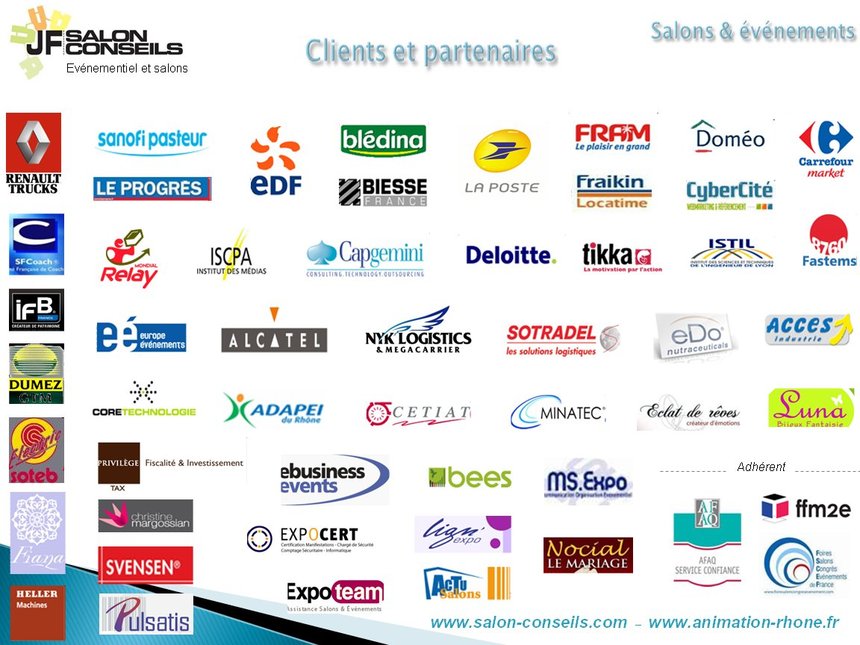 RÉFÉRENCES CLIENTS -  Lyon Rhône 69 - France RÉFÉRENCES CLIENTS -  Lyon Rhône 69 - France